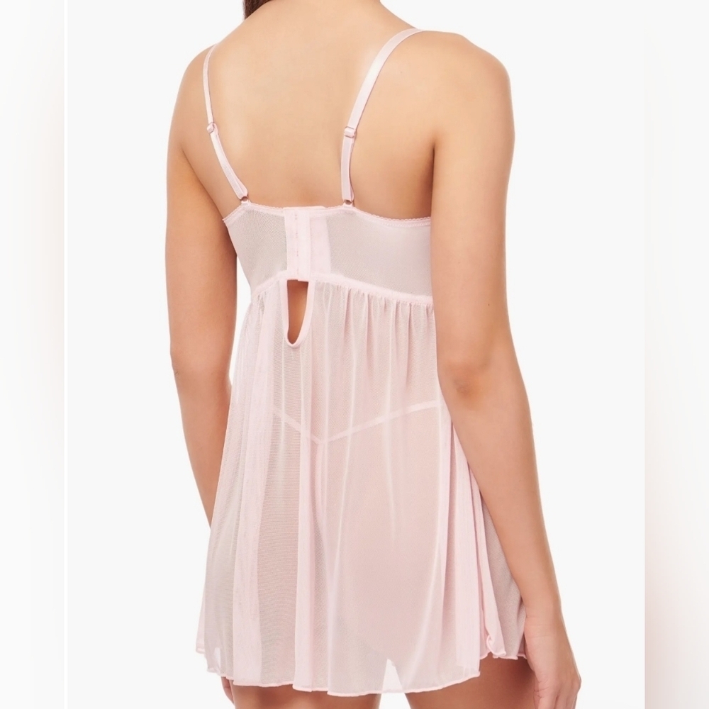 Chic Light Pink Lace Chemise Rachel Xl. - Picture 2 of 8
